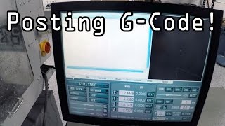 Posting GCode to CNC Machine  Fusion 360 Tutorial [upl. by Jamnis]