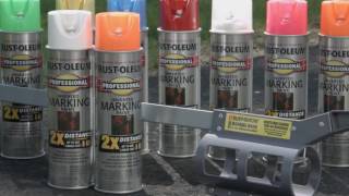 RustOleum Professional 2X Distance Inverted Marking Paint Spray [upl. by Nolram]