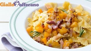 Pasta con la zucca  Ricetta in 1 minuto [upl. by Rizzi]