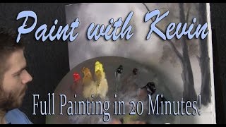 Complete Oil Painting in 20 minutes  Paint with Kevin Hill [upl. by Eidas]