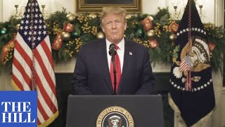 JUST IN President Trump releases NEW YEARS EVE message [upl. by Refinneg]