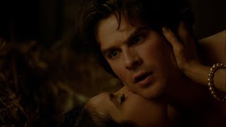 TVD 6x21  Damon and Elena make love in the barn and get late for Alaric and Jos wedding  HD [upl. by Ahseenak]