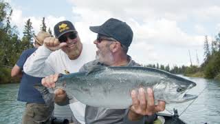 Silver Salmon Fishing on the Kenai River at Jimmie Jacks Alaska Fishing Lodges [upl. by Eads]