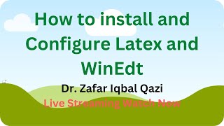 How to install and Configure Latex and WinEdt 1 [upl. by Shirberg]