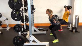 Wide Stance Barbell Squats [upl. by Minette468]