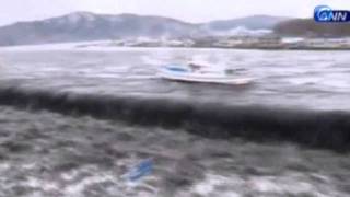 Las increíbles imágenes del tsunami en Miyako [upl. by Major]