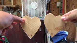 How to Make Wood Hearts [upl. by Eissalc]