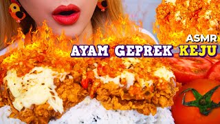 BIKIN NGILER😋 ASMR AYAM GEPREK KEJU MOZZARELLA MELELEH  ASMR Indonesia [upl. by Huoh]