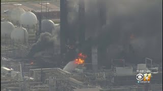 Texas Chemical Plant Explosion Injures 3 Damages Homes From Miles Away [upl. by Malvina401]