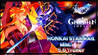 Honkai Star Rail react to Genshin impact 50 Trailer ‖ Gacha reaction ‖☆ [upl. by Emmerie]