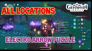 Electro Arrow Puzzle All Locations   Inazuma  Genshin Impact [upl. by Htebazileyram]