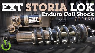 Custom ENDURO MTB Coil Shock  EXT Storia Lok V3 Review [upl. by Karlow]