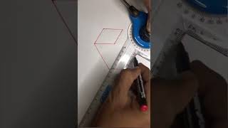 How to draw isometric drawing with the help of mini drafter [upl. by Itsur636]