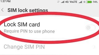 How To Disable SIM Lock Password In Android [upl. by Ula]