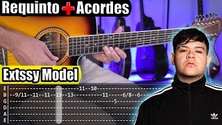 Extssy Model  Junior H  Tutorial Guitarra  Requinto  Acordes  TABS [upl. by Cati839]