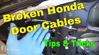 Broken Honda Door Handle Cables  Door Wont Open [upl. by Sarat]