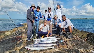 Jetty Fishing South Padre Island for Kingfish [upl. by Nagoh]