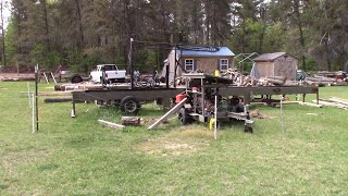 An Overview Of My Foley Belsaw M14 Circular Sawmill With Ford Engine [upl. by Annoyk]