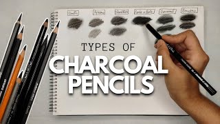 CHARCOAL PENCILS I review  tests I grading I best pencils I beginner vs professional I [upl. by Arikihs2]