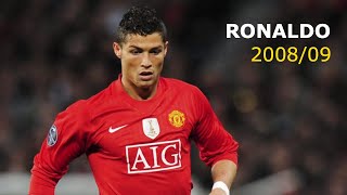 Cristiano Ronaldo 200809  Best Skills amp Goals [upl. by Eed21]