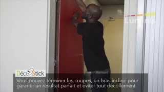 Comment rénover une porte avec du revêtement décoratif Luminis Films [upl. by Hett]