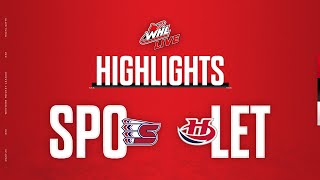 Spokane Chiefs at Lethbridge Hurricanes 19  WHL Highlights 202324 [upl. by Saerdna]