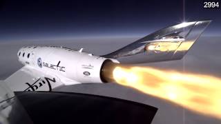 Video shown during NTSB Board Meeting on inflight breakup of SpaceShipTwo near Mojave CA [upl. by Mellisent806]