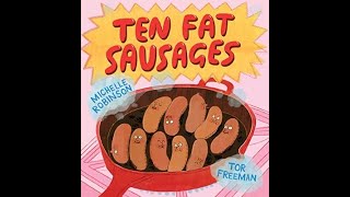 Ten Fat Sausages Kids books read aloud by the Odd Socks Nanny family [upl. by Notneiuq]