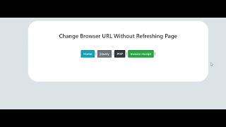 Change Browser URL Without Refreshing Page  Code With Mark [upl. by Daffy972]