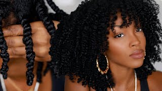 THE PERFECT TWIST OUT on Natural Hair  Slim Reshae [upl. by Namilus11]