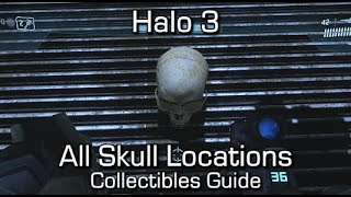 Halo 3  All Skulls Locations Guide  Witch Doctor Achievement [upl. by Odnomra]