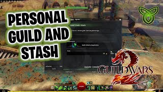 Need more bank space  Guild Wars 2  How to get a guild hall for easy personal guild vault stash [upl. by Yenttirb535]