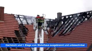 Schwerer Brand in Neuenkirchen bei Bramsche [upl. by Divod312]