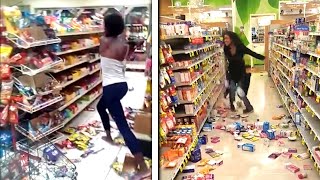 Top 5 CRAZIEST FREAKOUTS in STORES People Destroying Stores [upl. by Nednil116]