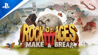 Rock of Ages 3 Make amp Break  Launch Trailer  PS4 [upl. by Lihkin307]