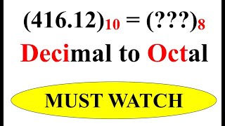 Octal equivalent of Decimal Number [upl. by Nordin520]