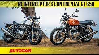 Royal Enfield Interceptor amp Continental GT 650  First Ride Review  Autocar India [upl. by Rustice]