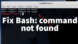 How to Fix quot Bash Command not Foundquot in Linux [upl. by Baten]