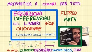 equazioni differenziali lineari del primo ordine non omogenee con metodo variazione delle costanti [upl. by Cand]