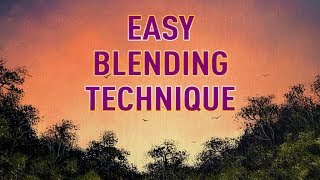 How to Blend Using Acrylics  Simple Acrylic Blending Technique ColorByFeliks [upl. by Koerner]