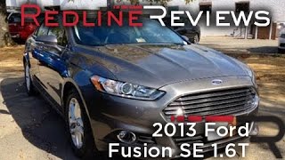 2013 Ford Fusion SE 16T Review Walkaround Exhaust Test Drive [upl. by Swor]