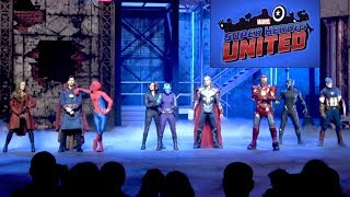 Marvel Super Heroes United Full Show with ALL Effects at Disneyland Paris Season of Super Heroes [upl. by Fotina533]