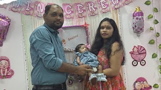 Naming Ceremony 🥳 shashvi 💓namkaran trending viralvideo palana youtubevideo baby [upl. by Gnagflow]