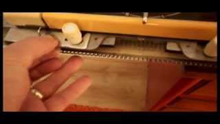 KNITMASTER 321 AUTOMATIC PUNCH CARD WOOL KNITTING MACHINE PLUS 20 PUNCH CARDS [upl. by Airyt]