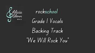 rockschool Grade 1 Practice  “We Will Rock You” Backing Track [upl. by Engeddi]