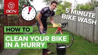 The 5 Minute Bike Wash  How To Clean Your Bike In A Hurry [upl. by Jovia92]