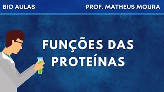 Funções das Proteínas  Bioquímica Bio Aulas [upl. by Naillij]