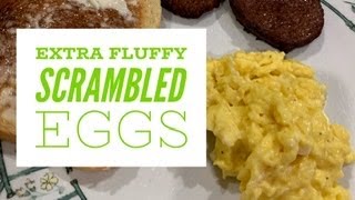 Extra Fluffy Scrambled Eggs  Can Mayo Make Eggs Better  Alton Brown Mayo Eggs  John Eats Cheap [upl. by Nivlag461]