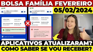 💸BOLSA FAMÍLIA FEVEREIRO ATUALIZAÇÃO DO APLICATIVO – COMO CONSULTAR SE VOU RECEBER NESTE MÊS [upl. by Ahens]