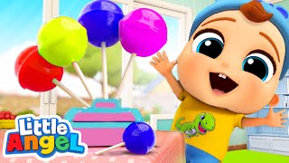 Lollipop Song  Little Angel Kids Songs amp Nursery Rhymes [upl. by Lessard628]